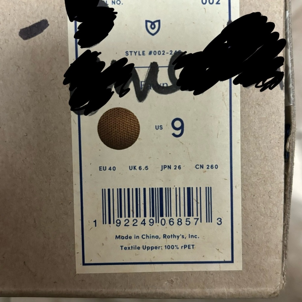 BNIB Rothy’s The Point - Fawn Size 9 - Picture 3 of 3